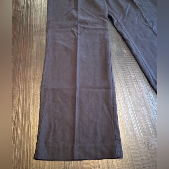 Old Navy High Waisted Linen Blend Dress Pants Black Size 14 Tall - Picture 2 of 11